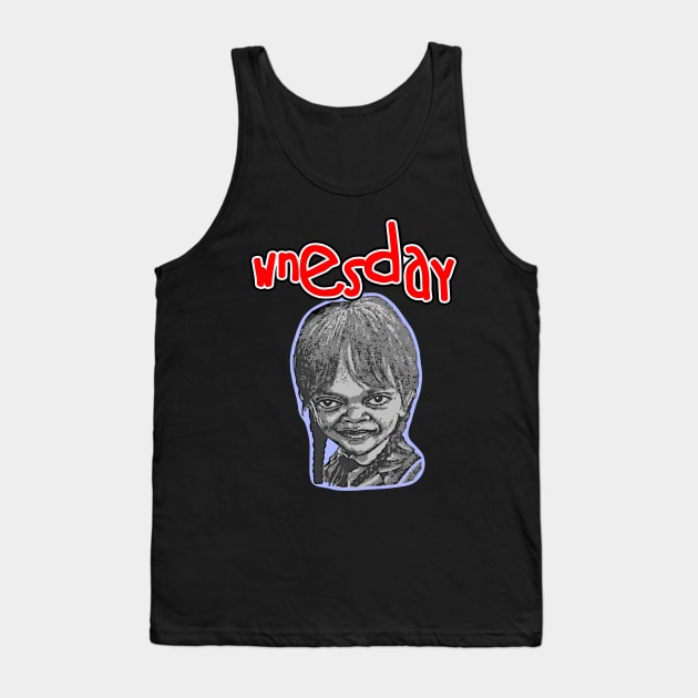 Wednesday Addams anti copyrighting Tank Top by yagakubruh